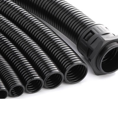 Nlzd Plastic Bellows Pipe,High Quality Black Nylon Electrical Corrugated Hose Pipe/